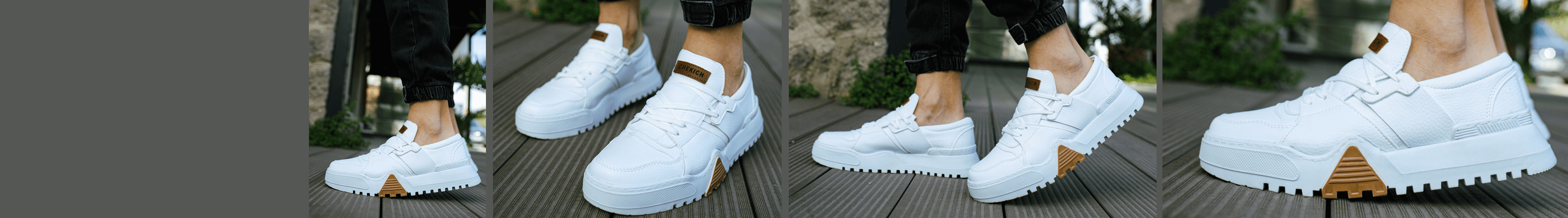 Ghost Line Low Cut All White